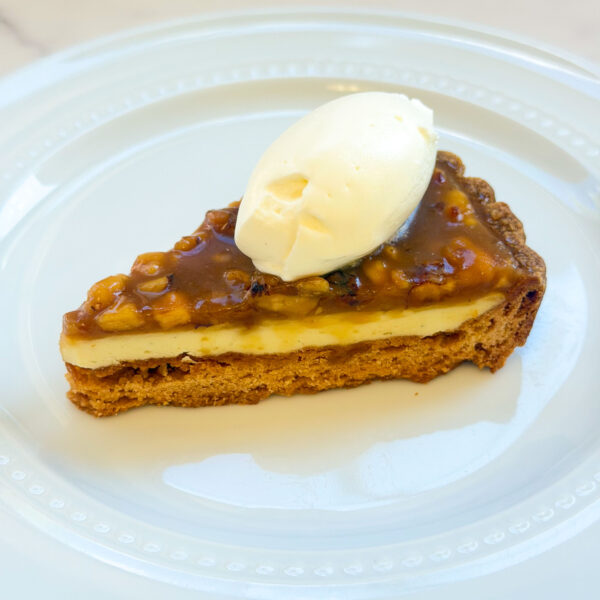 Caramel Walnut Cheese Tart